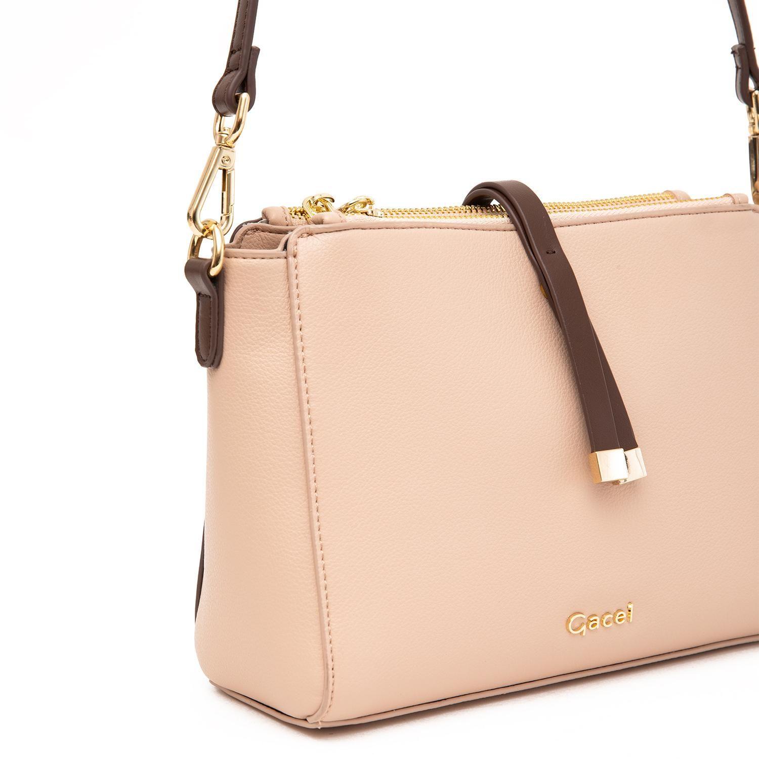 Cartera  Bandolera Grande  Gacel  Off White  Car3454-3