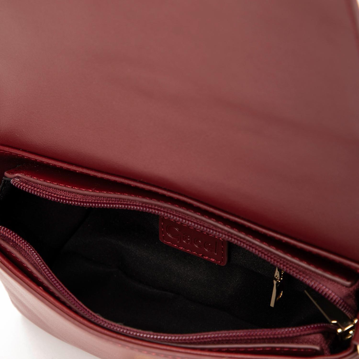 Cartera  Bandolera Pequeña  Gacel  Burdeo  Car3225-5