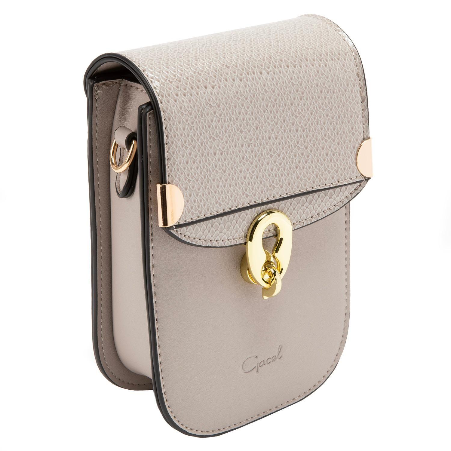 Cartera  Bandolera Pequeña  Gacel  Gris  Car3120-2