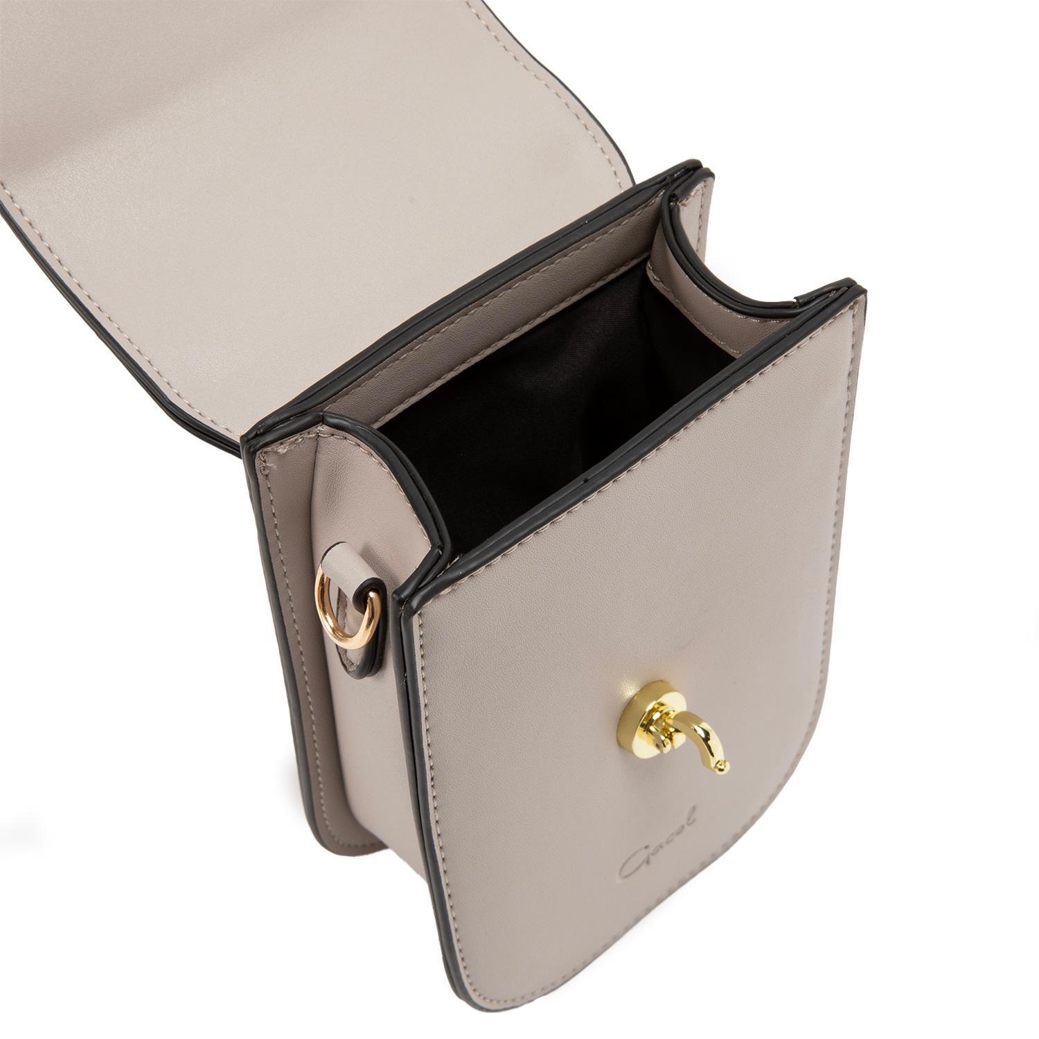Cartera  Bandolera Pequeña  Gacel  Gris  Car3120-4