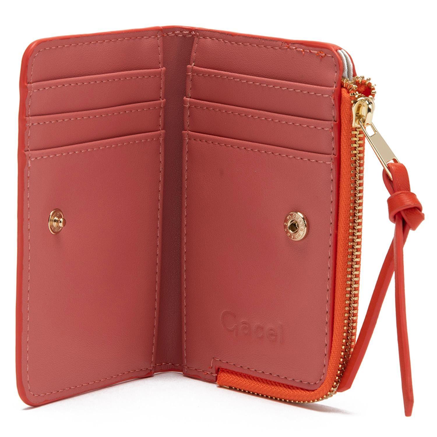 Billetera  Tarjetero  Gacel  Naranjo  Bil0428-2