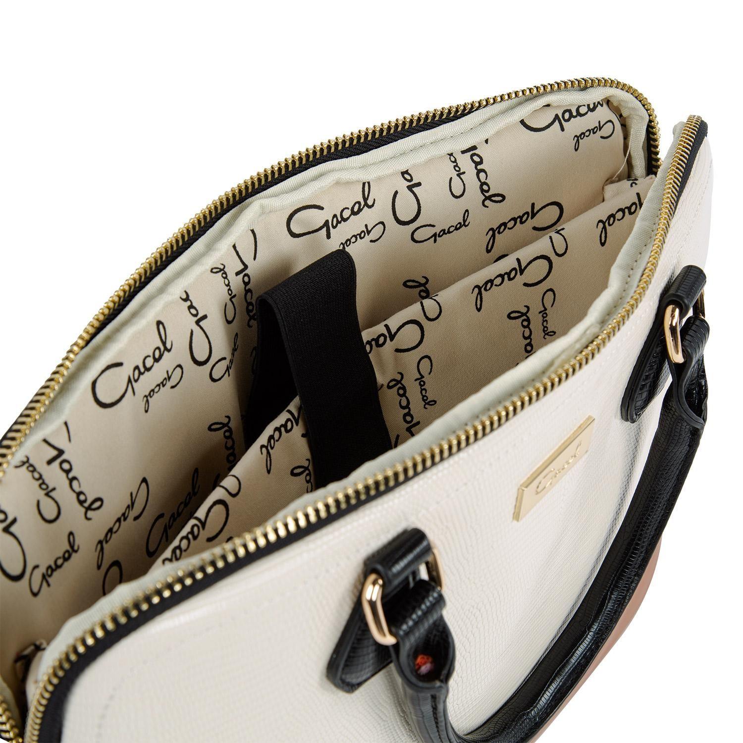 Maletin  Male Noteb  Gacel  Off White  Mal038-4