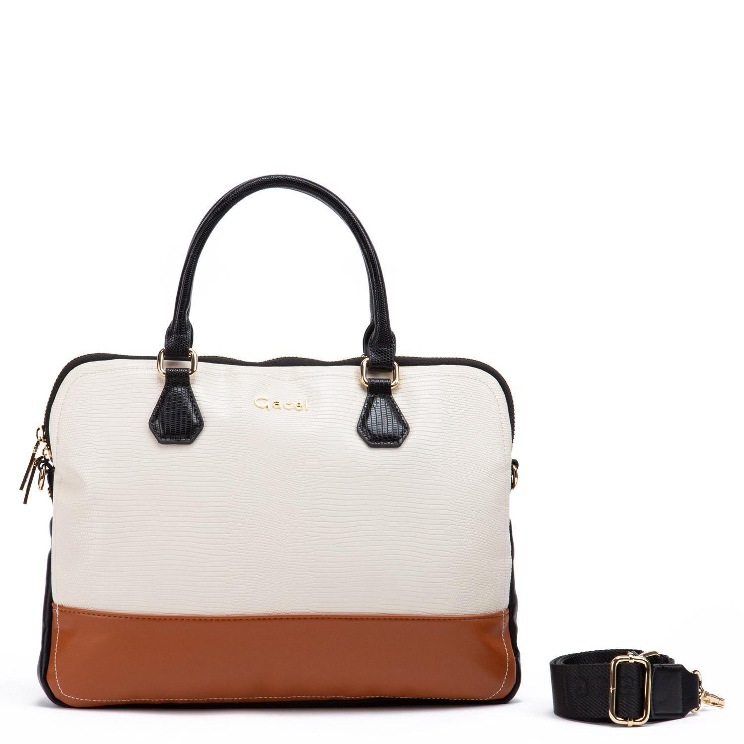 Maletin  Notebook  Gacel  Off White  Mal038-3