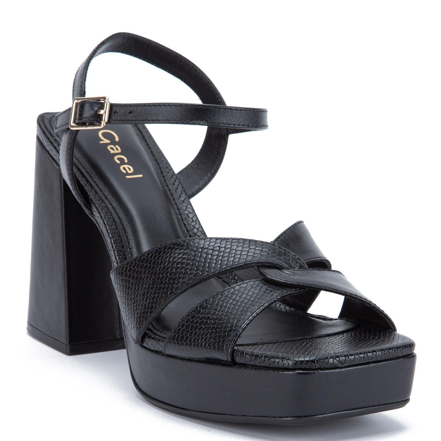 Sandalia  Athena  Gacel  Negro  0660317-2