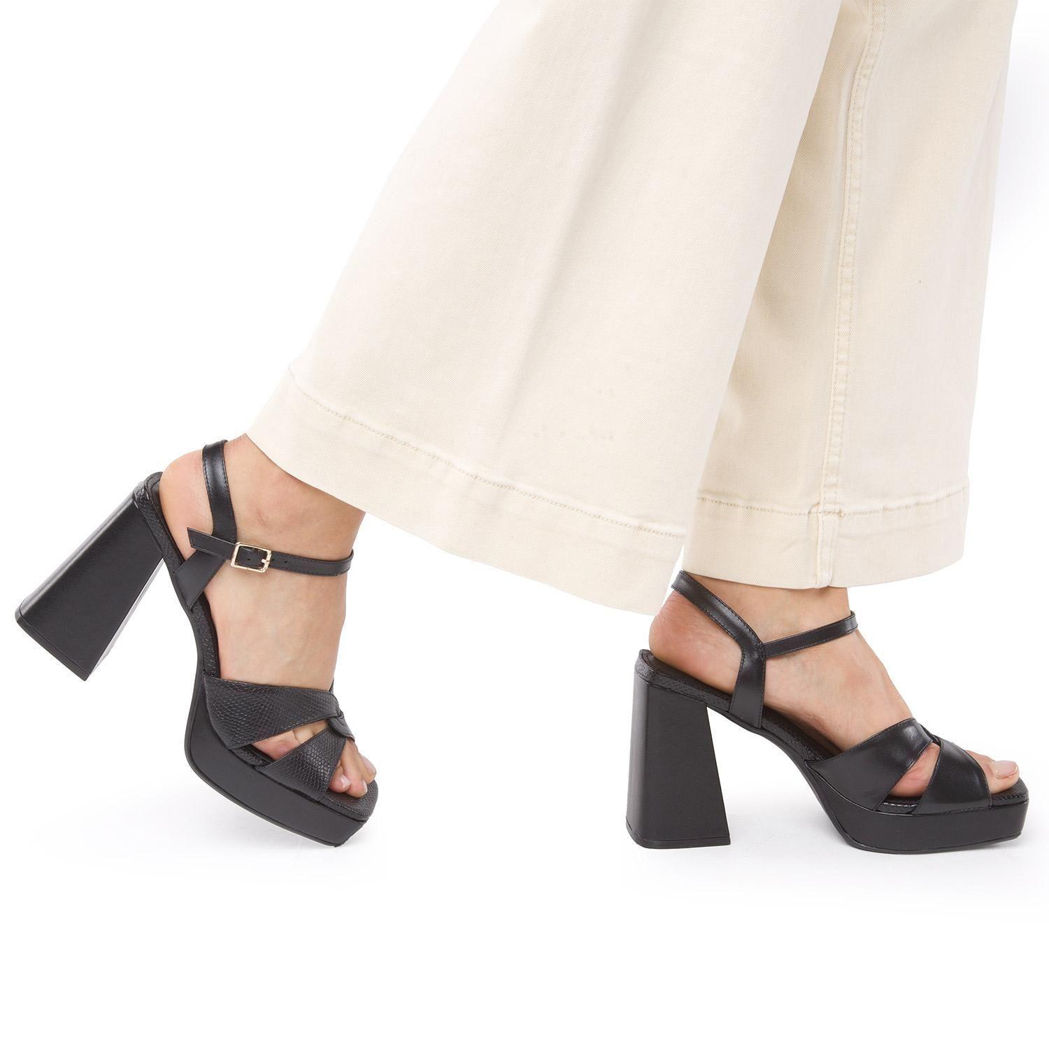 Sandalia  Athena  Gacel  Negro  0660317-1