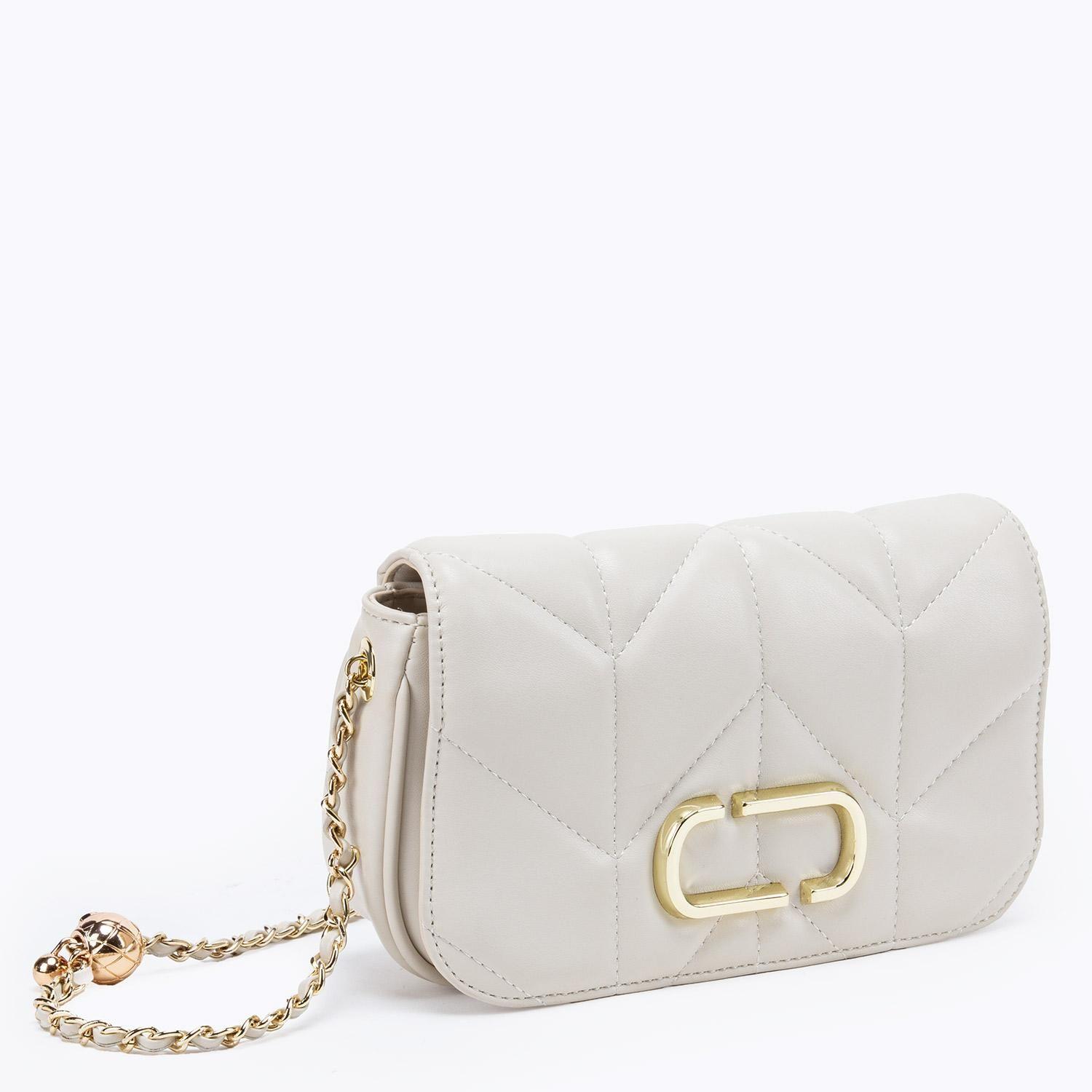 Cartera  Retro Con Tapa Pequeña  Gacel  Off White  Car3234-3