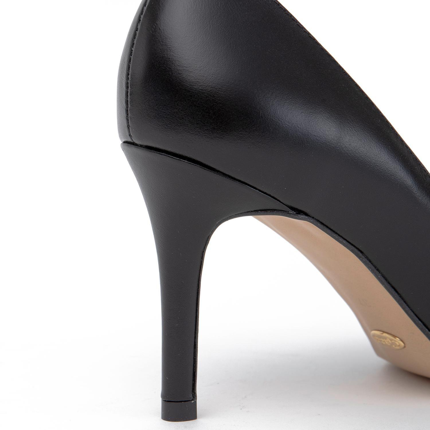 Zapato de cuero mujer Gacel negro Monica-3