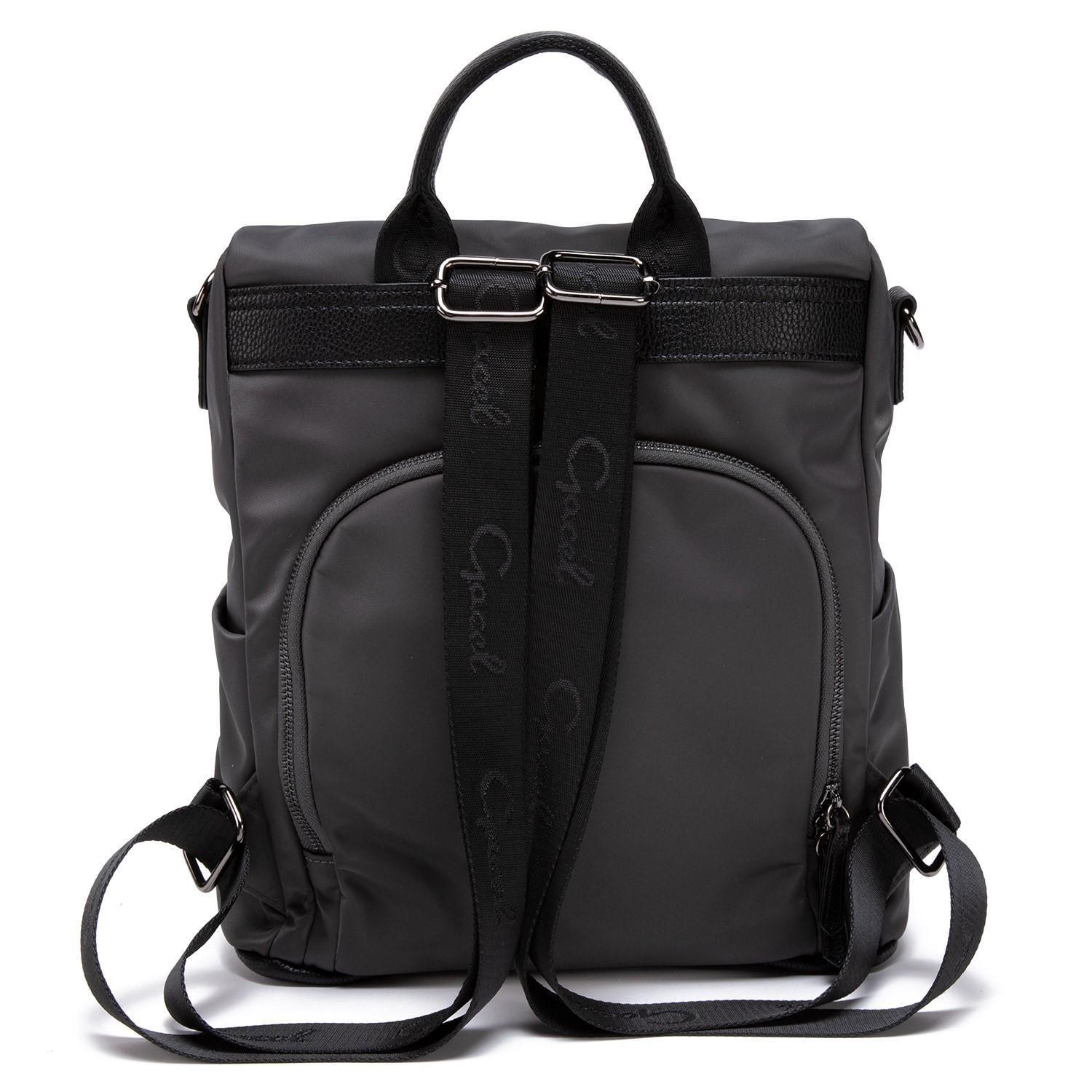 Mochila  Grande  Gacel  Grafito  Car2947-1