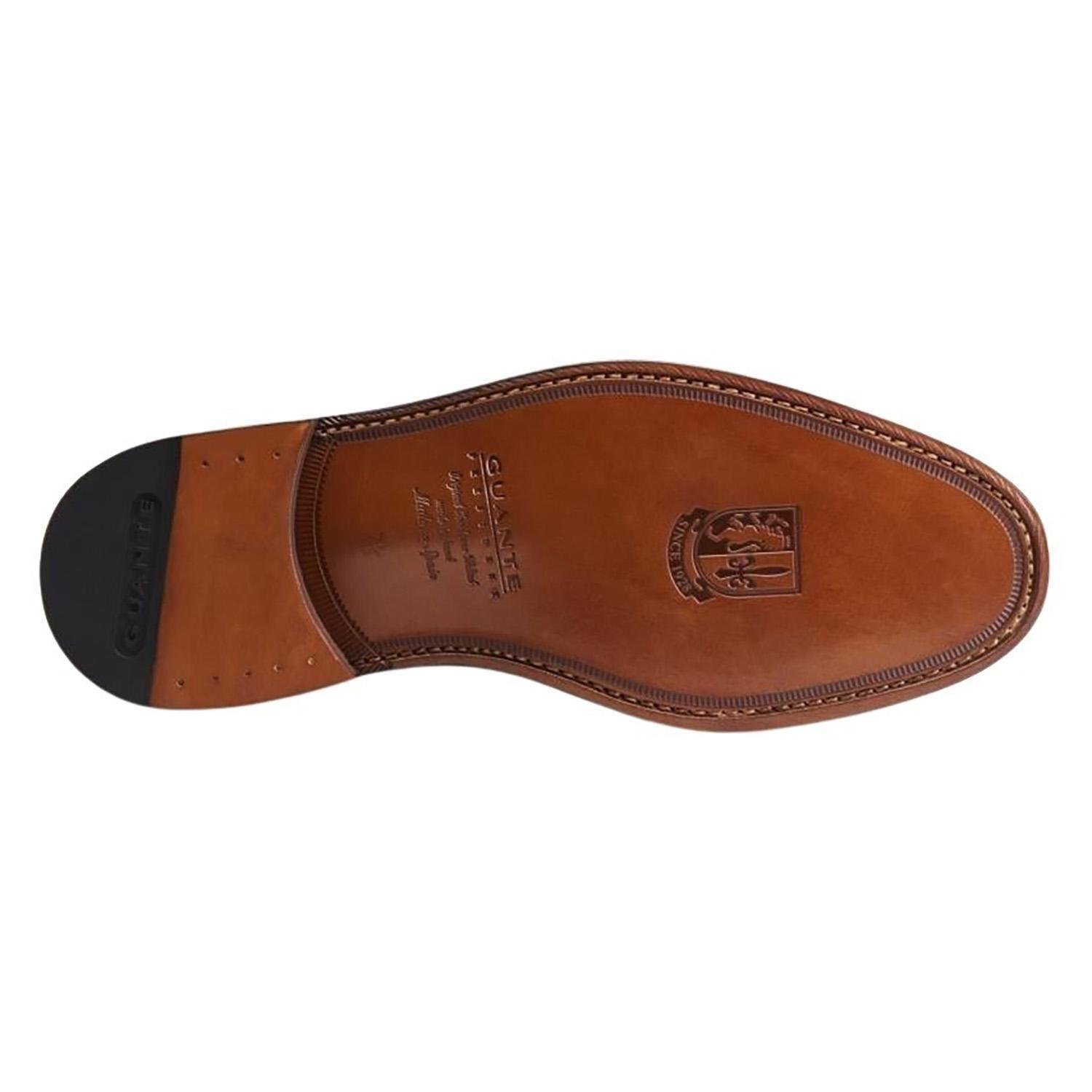 Zapato de cuero hombre Guante negro Suela Punteado-3
