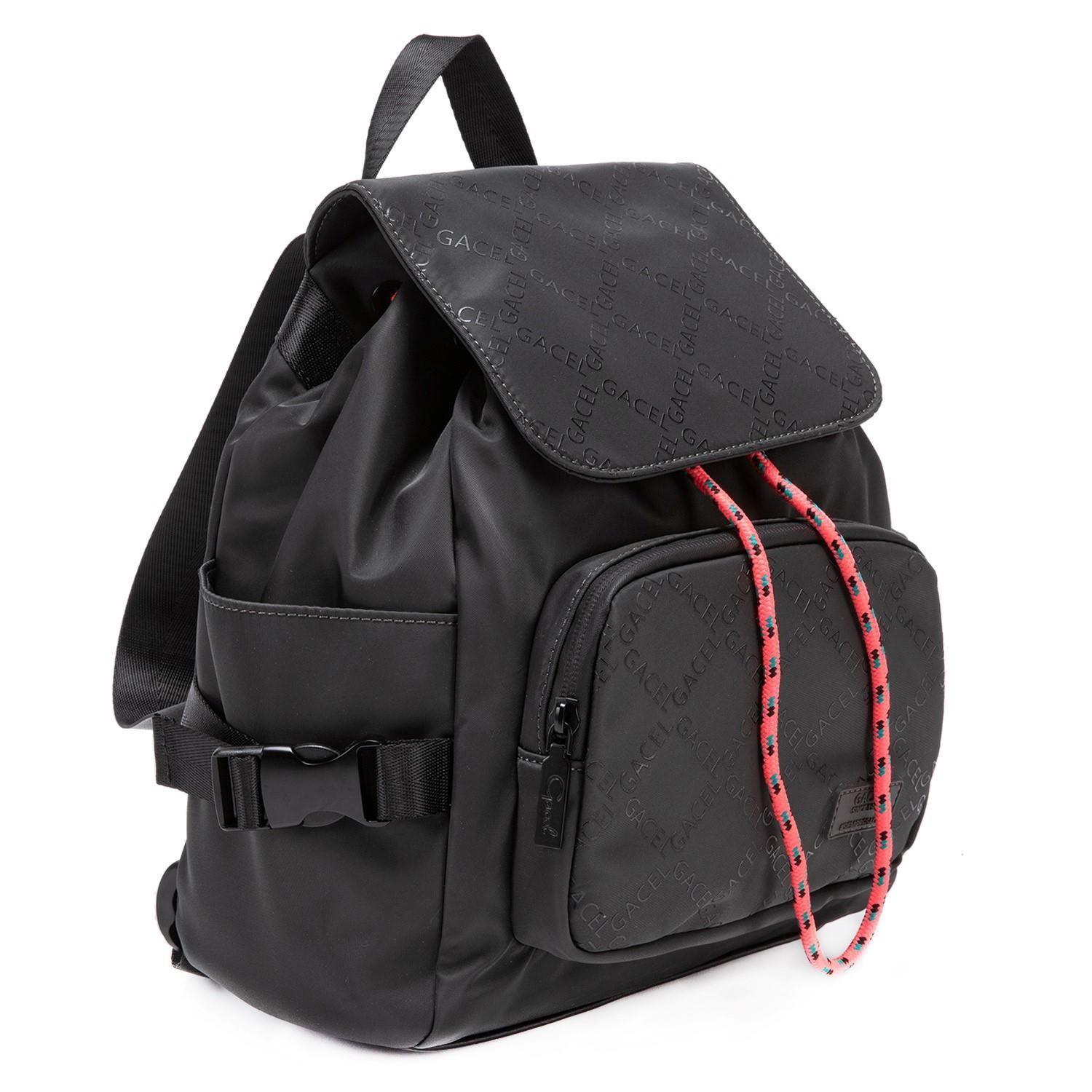 Mochila  Grande  Gacel  Grafito  Car2859-2