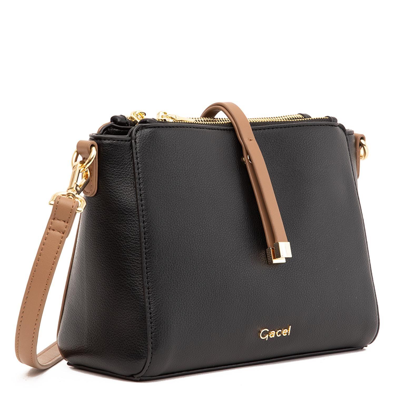 Cartera  Bandolera Grande  Gacel  Negro  Car3453-3
