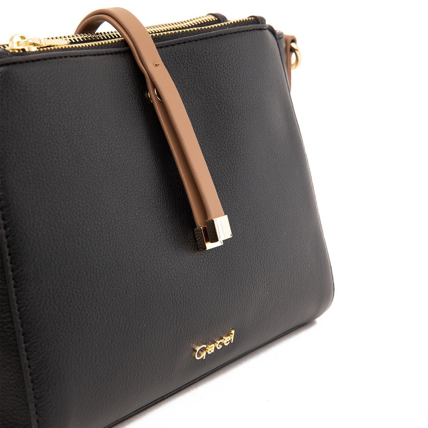 Cartera  Bandolera Grande  Gacel  Negro  Car3453-4