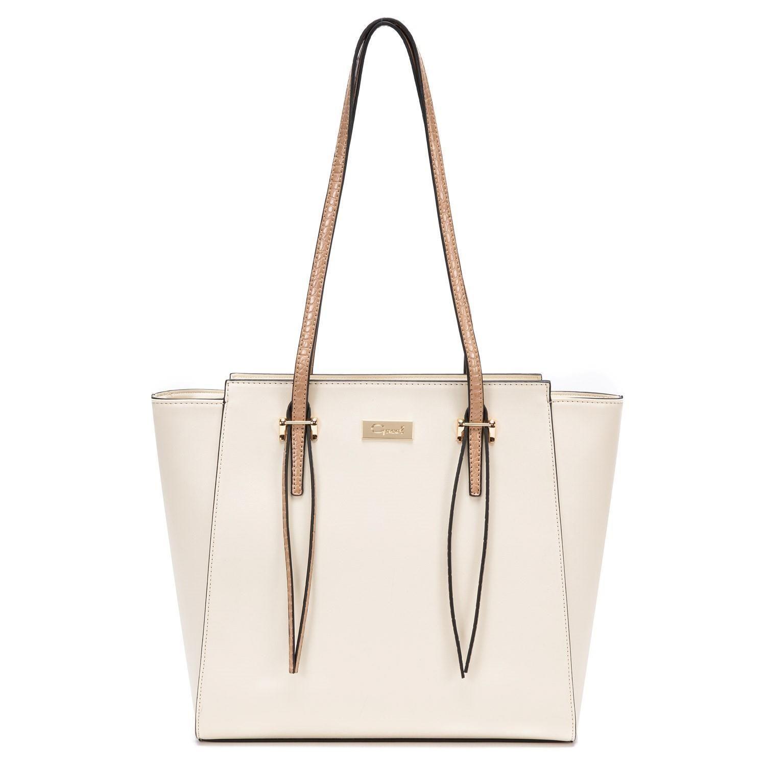 Cartera  Shopping  Gacel  Off White  Car2840-1