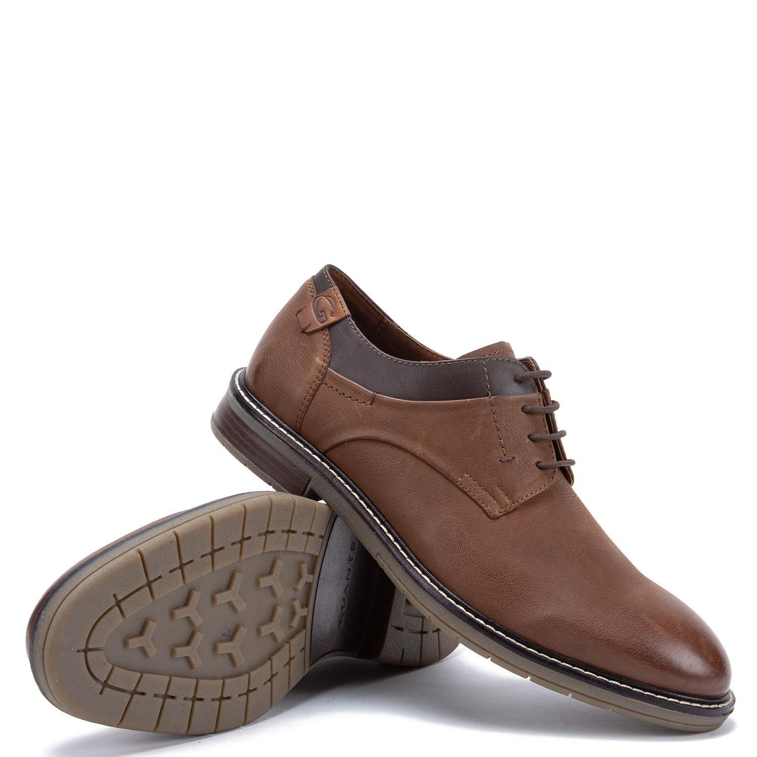 Zapato de cuero hombre Guante chocolate Casper-3