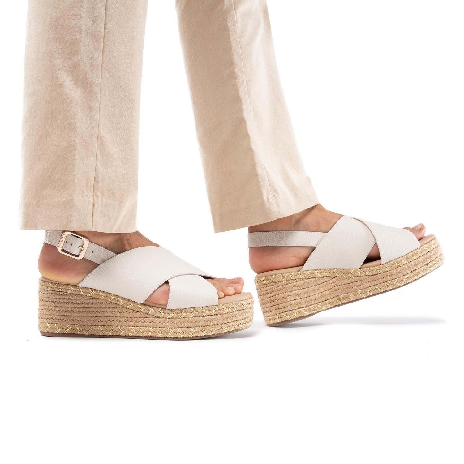 Sandalia  Coni  Gacel  Off White  0660353-1