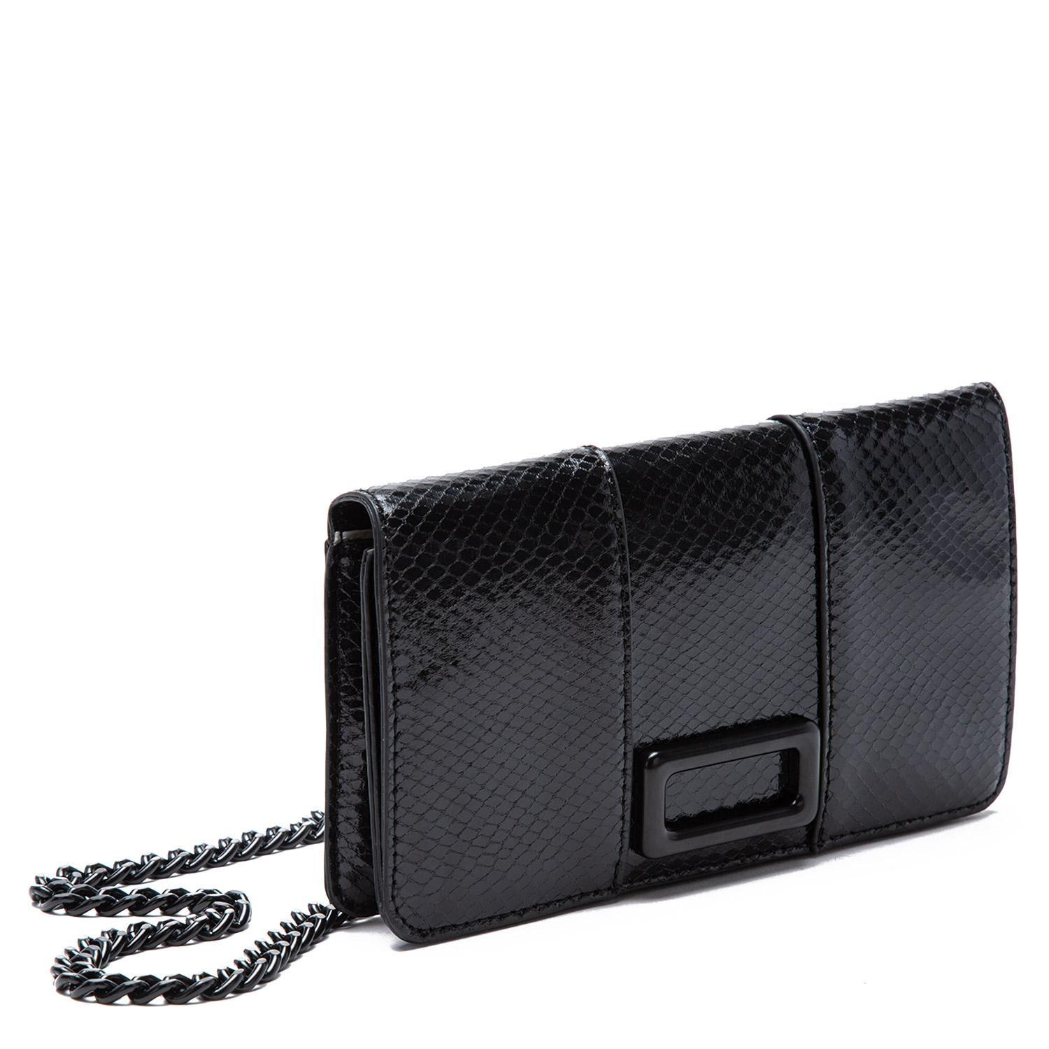 Cartera  Clutch  Gacel  Negro  Car3035-2