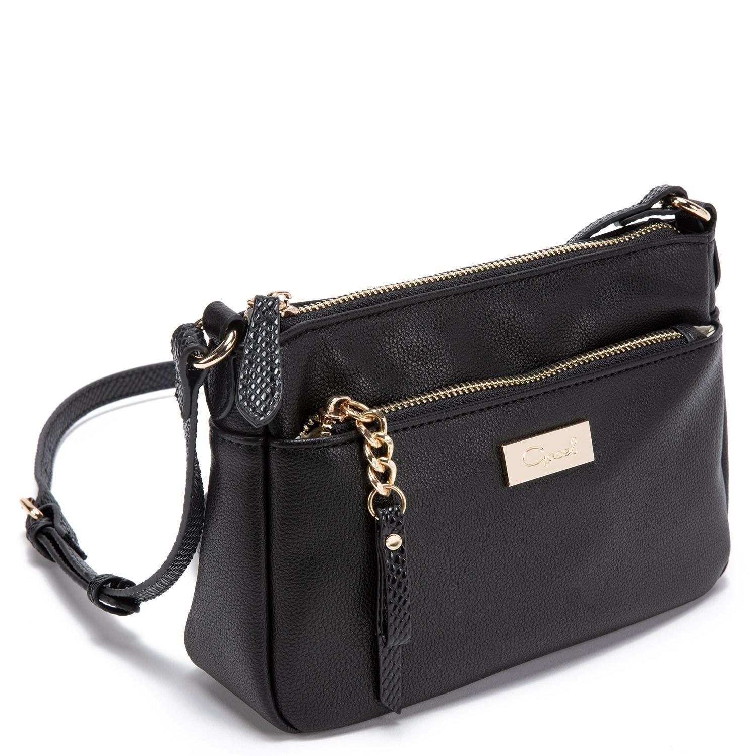 Cartera  Bandolera Pequeña  Gacel  Negro  Car2886-2