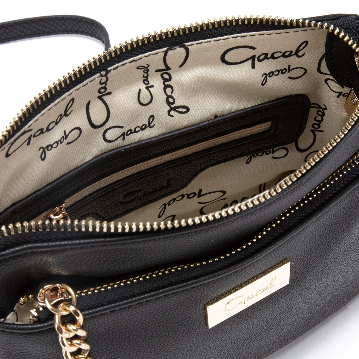 Cartera  Bandolera Pequeña  Gacel  Negro  Car2886-4