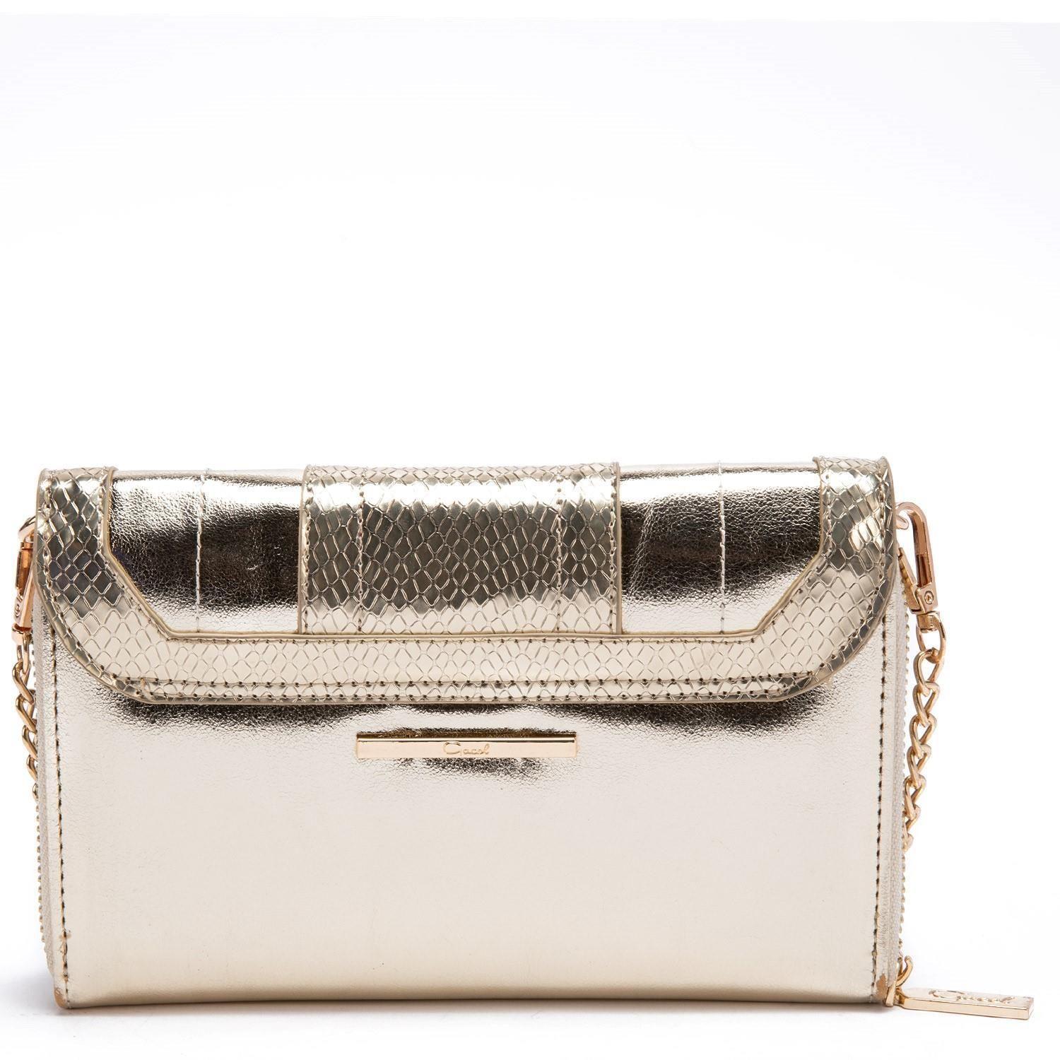Cartera  Clutch  Gacel  Dorado  Car2918-1