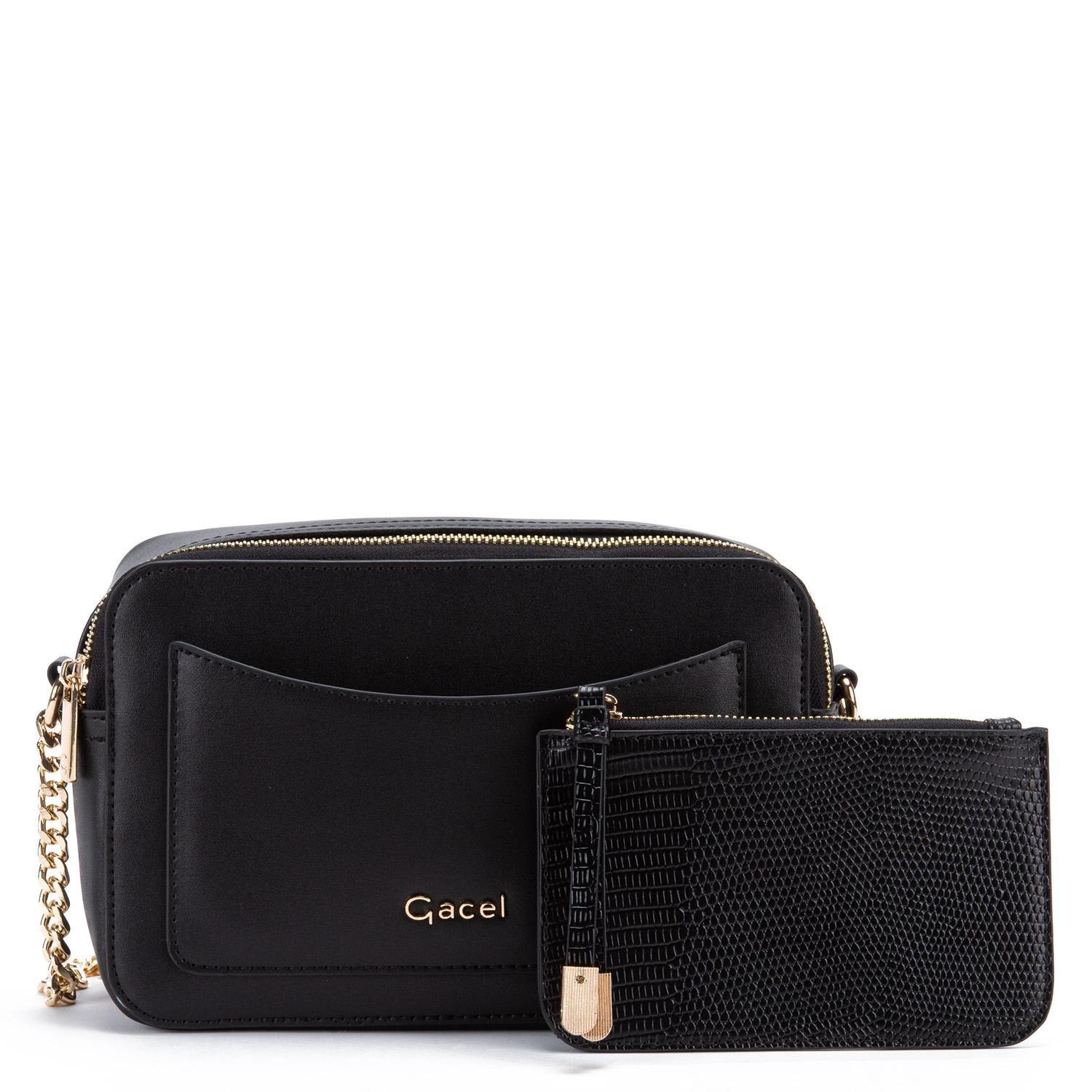 Cartera  Bandolera Grande  Gacel  Negro  Car3301-4