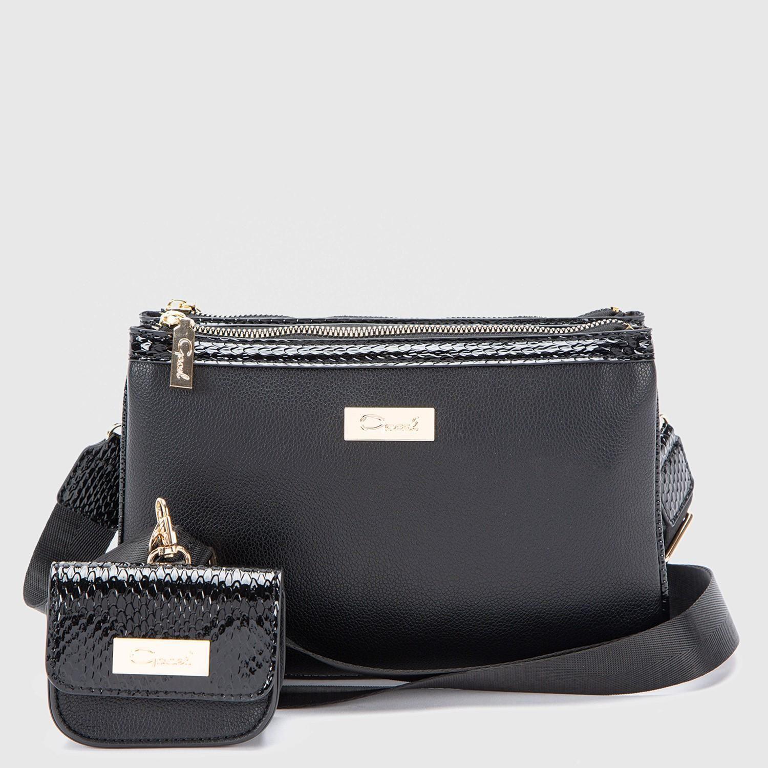 Cartera  Sf  Gacel  Negro  Car2745-0
