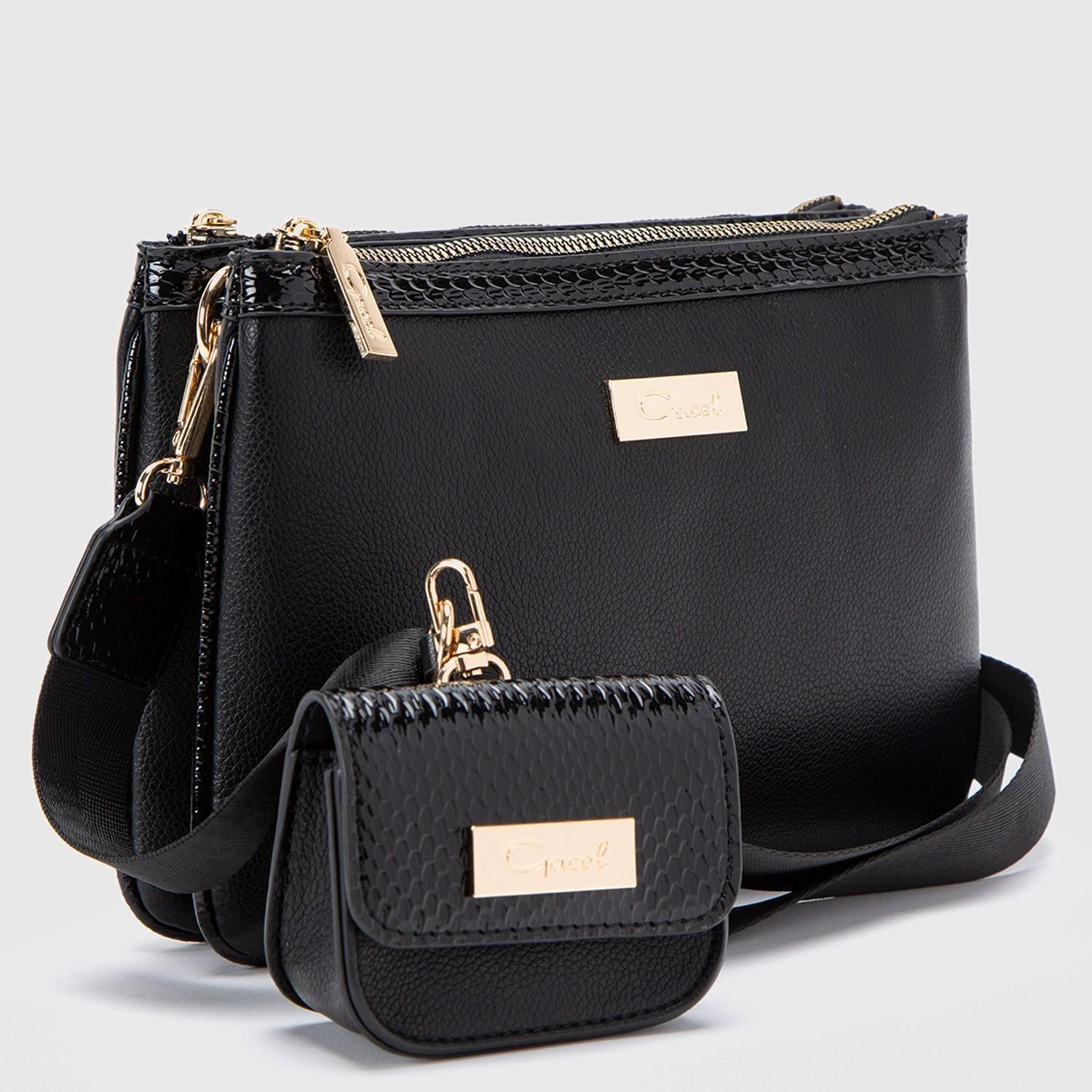 Cartera  Sf  Gacel  Negro  Car2745-2