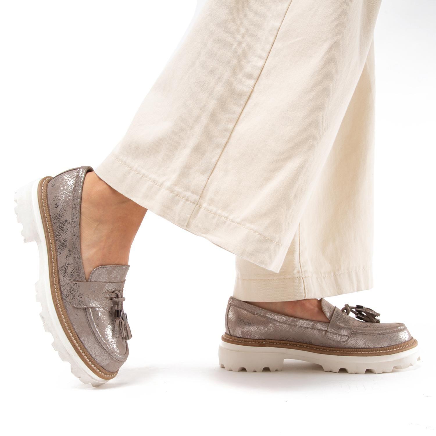 Mocasin  Eve  Gacel  Plateado  0660388-1