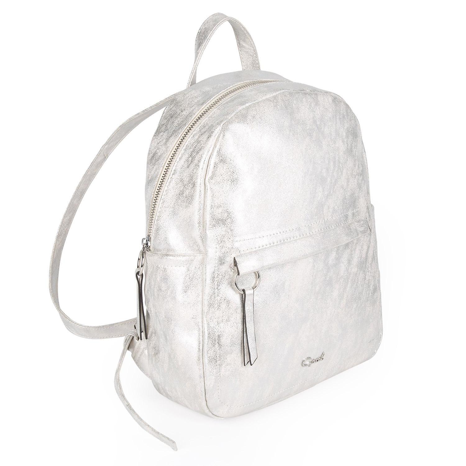 Mochila  Pequeña  Gacel  Plateado  Car3103-2