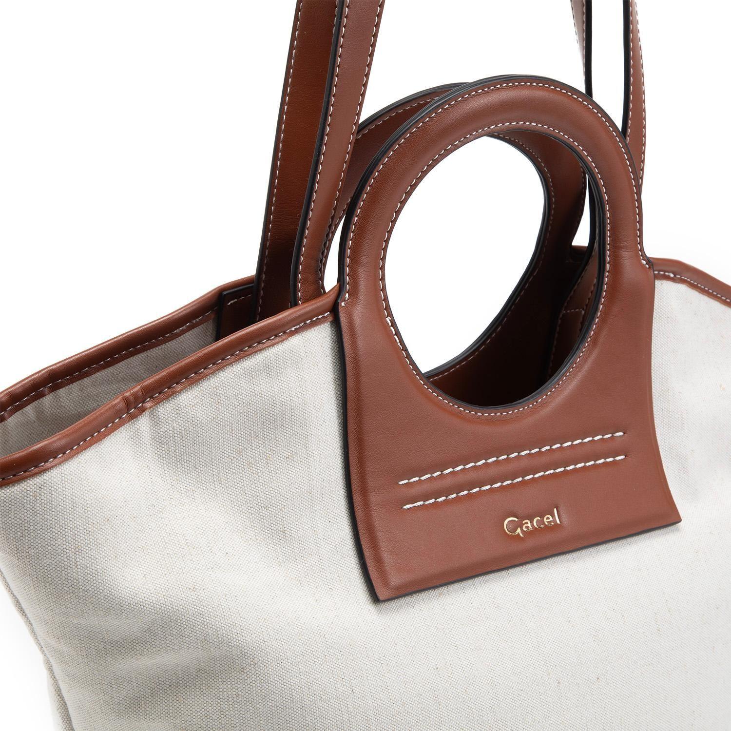 Cartera  Dos Asas Grande  Gacel  Off White  Car3316-3