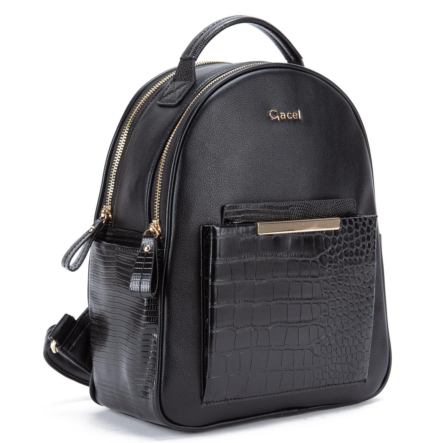 Mochila  Pequeña  Gacel  Negro  Car3383-2