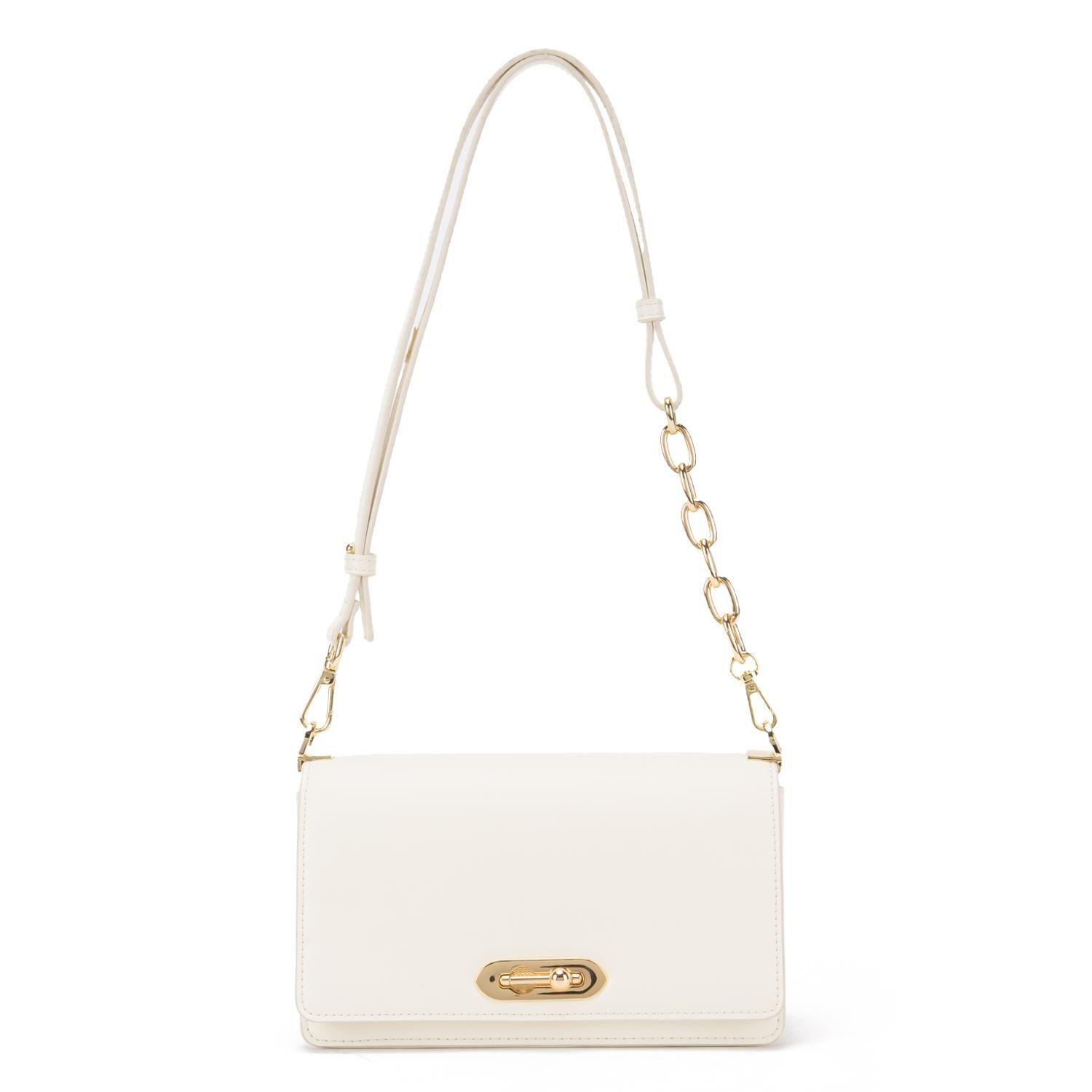 Cartera  Retro Con Tapa Pequeña  Gacel  Off White  Car3327-4