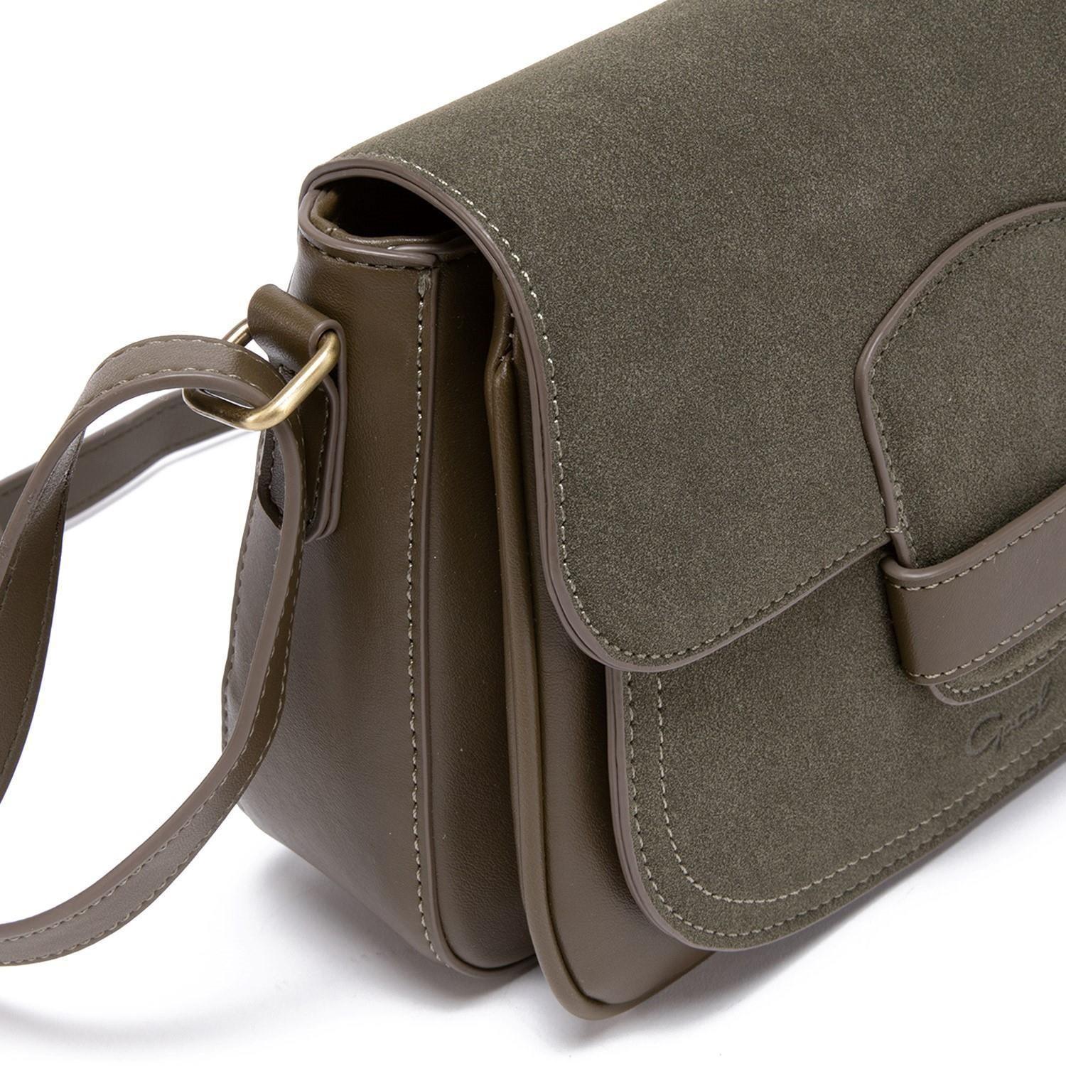 Cartera  Bandolera Grande  Gacel  Olivo  Car2914-2