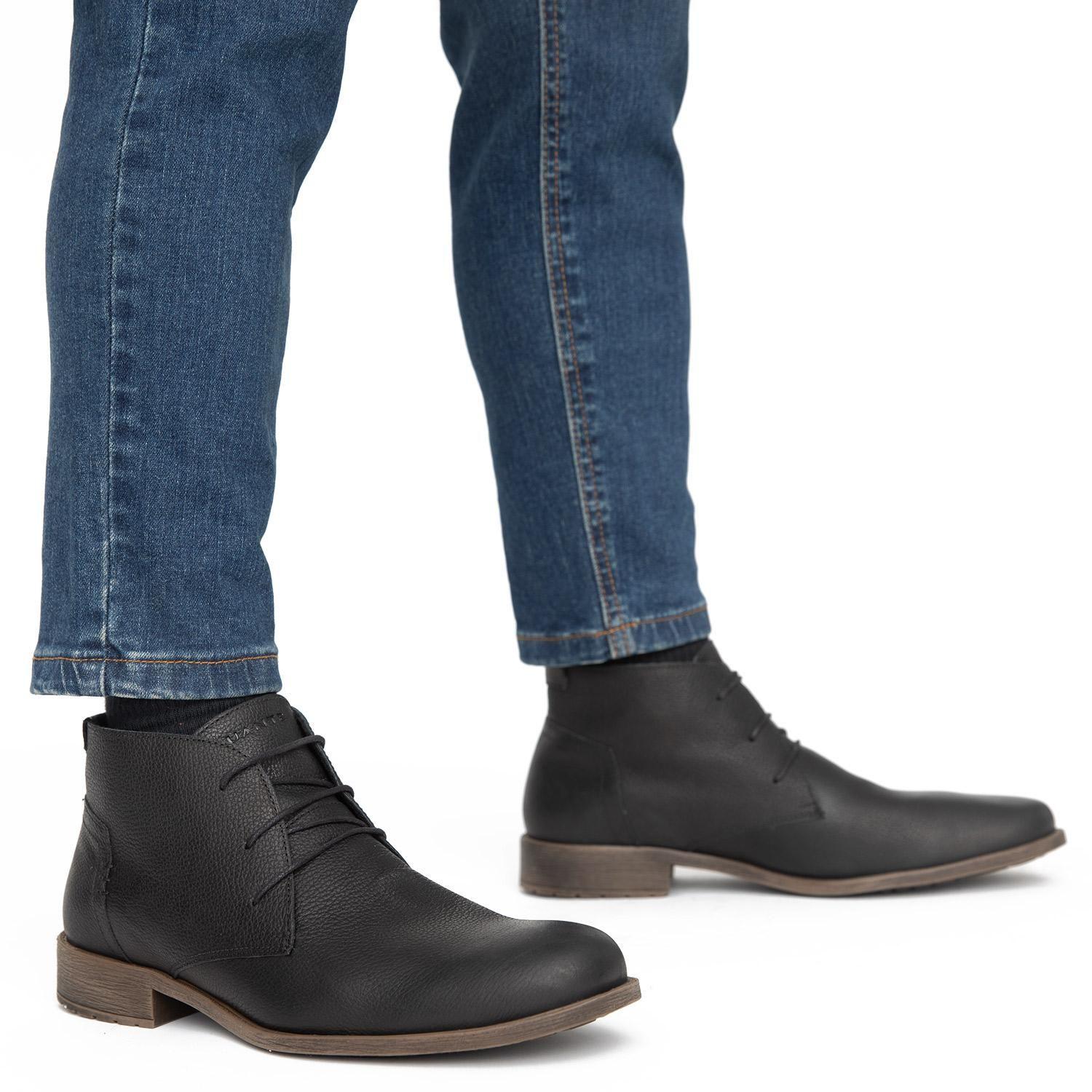 Botin de cuero hombre Guante negro España-1
