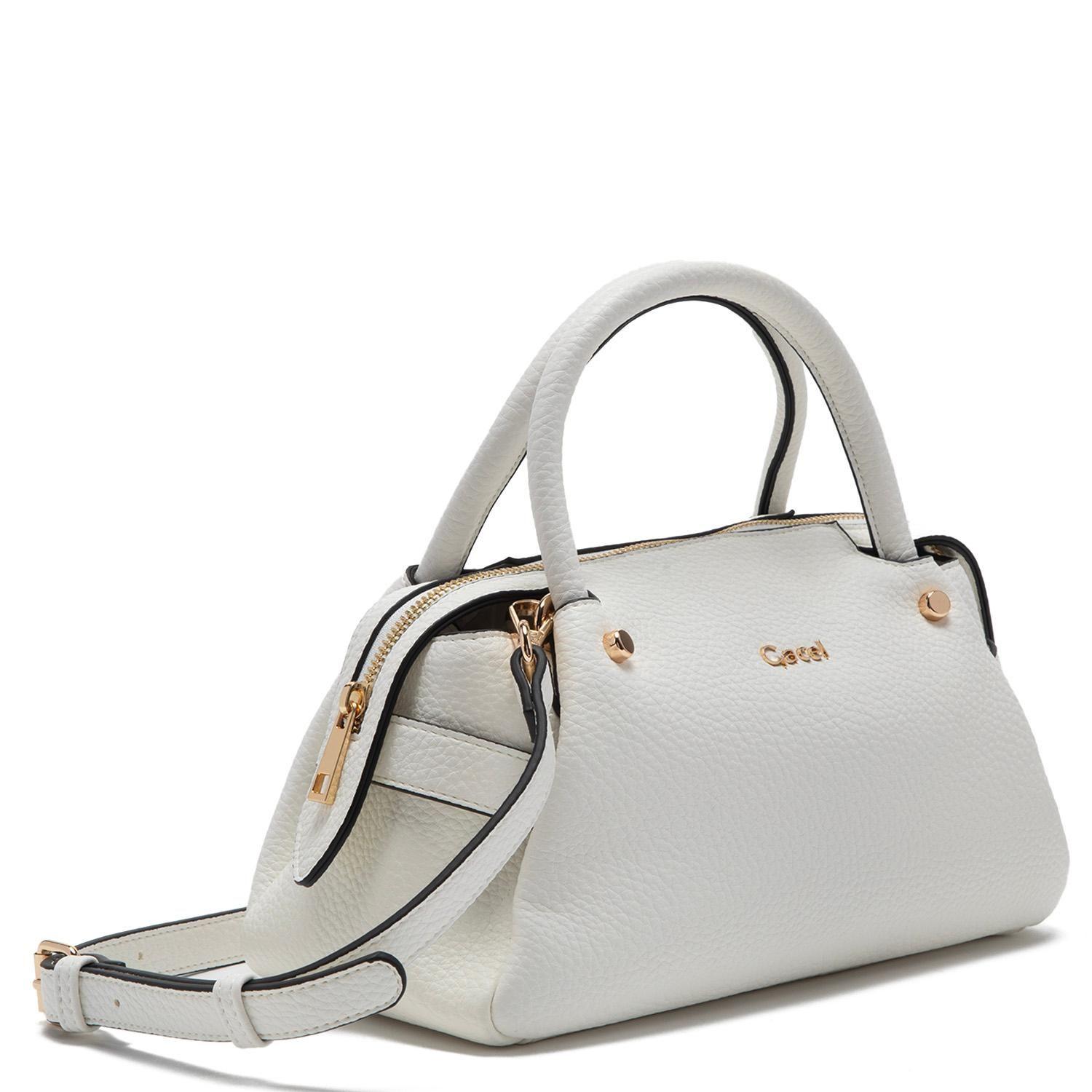 Cartera  Dos Asas Pequeña  Gacel  Blanco  Car3344-2