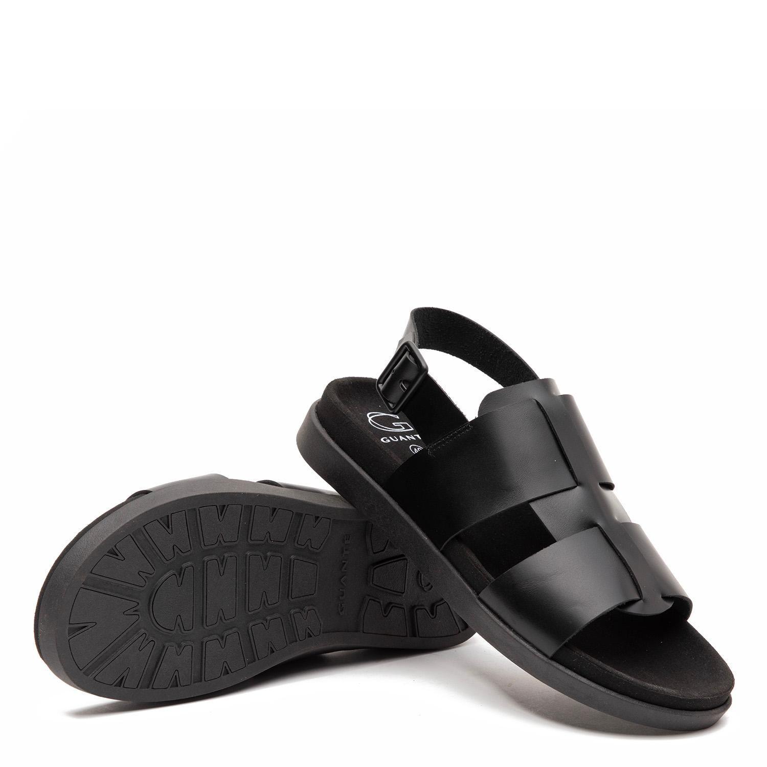 Sandalia Semi Abierta  Berna  Guante  Negro  0035498-3