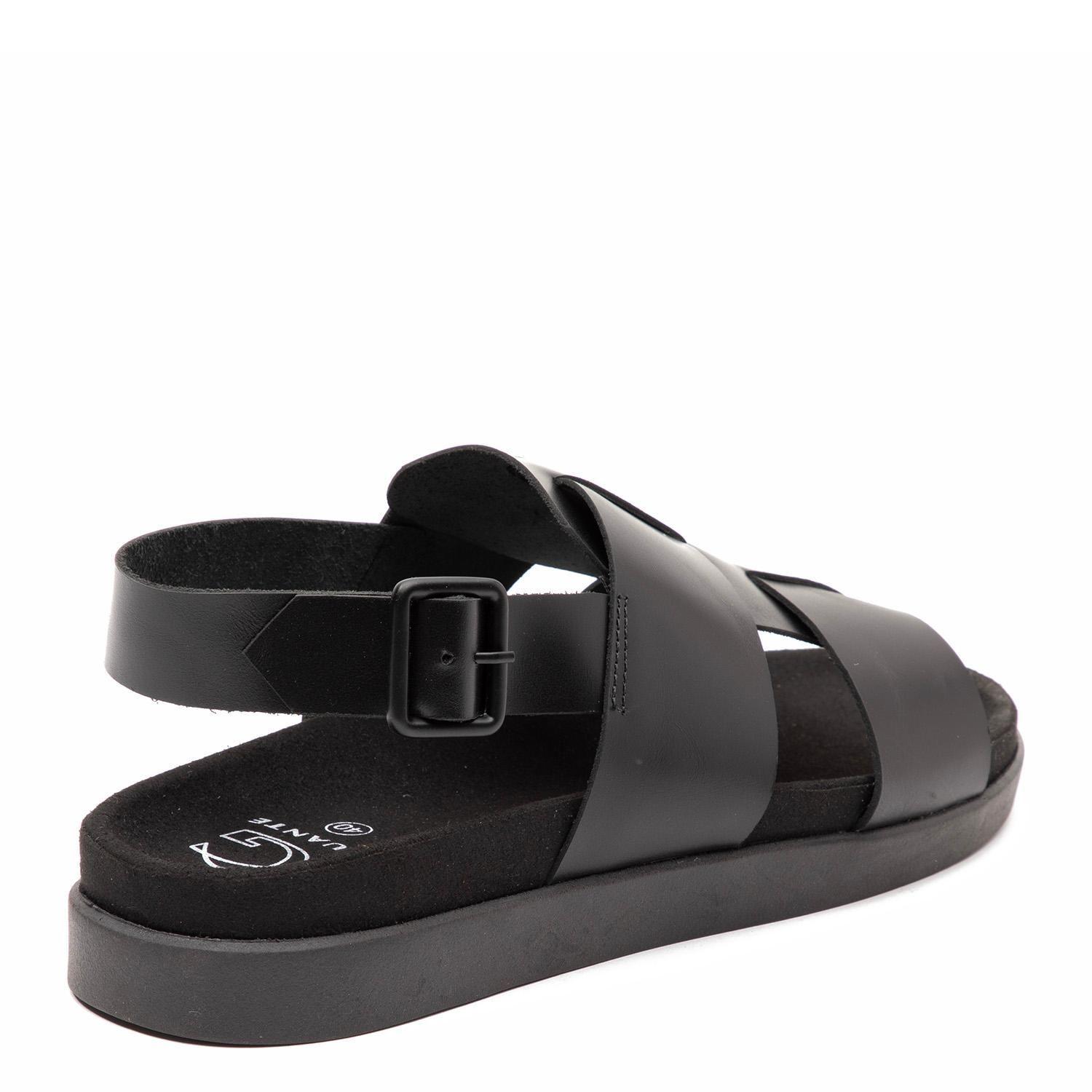 Sandalia Semi Abierta  Berna  Guante  Negro  0035498-4