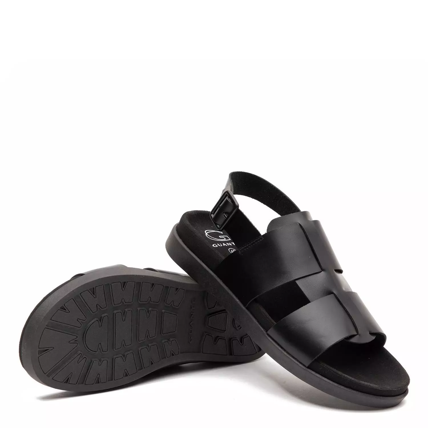 Sandalia Semi Abierta  Berna  Guante  Negro  0035498-3