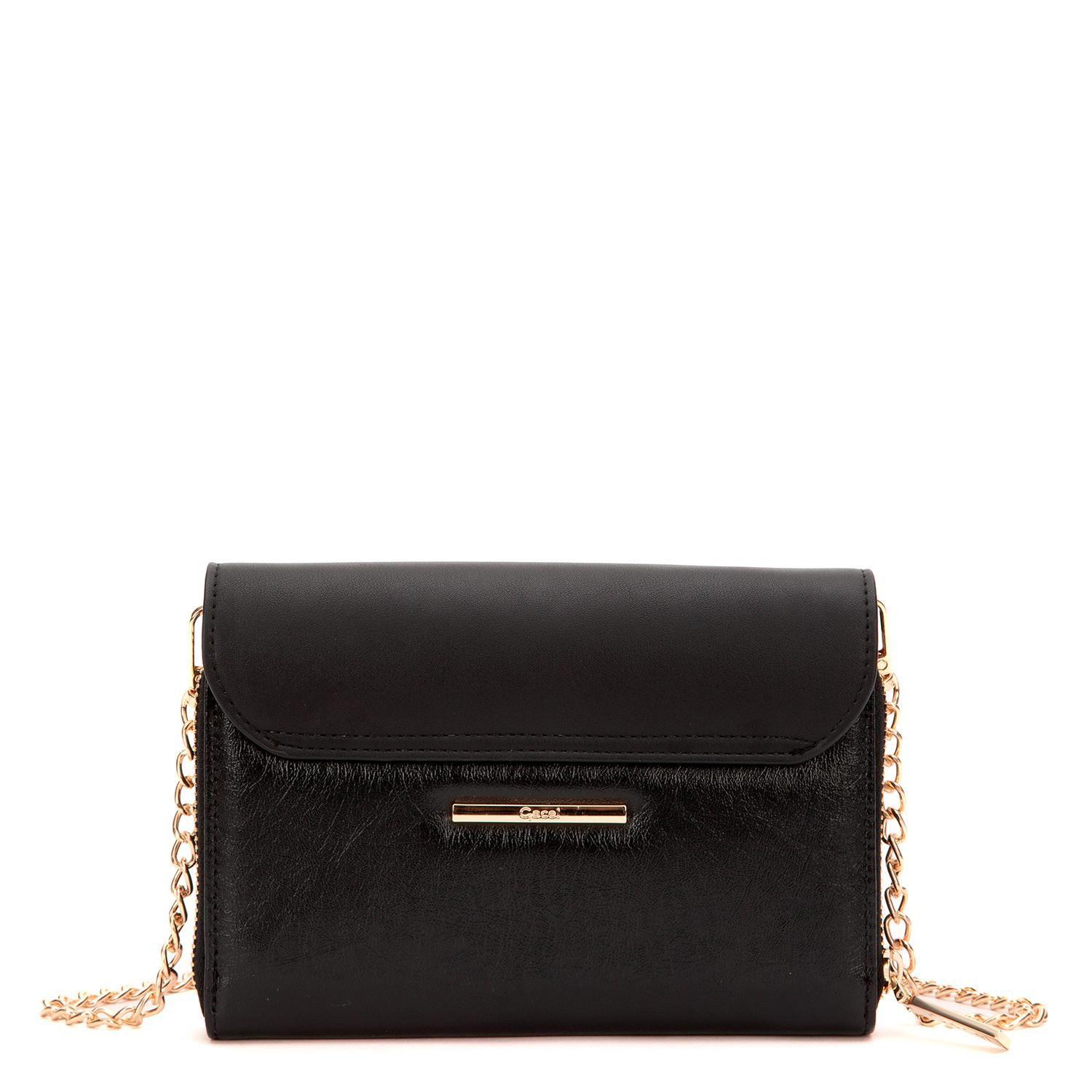 Cartera  Clutch  Gacel  Negro  Car3434-3