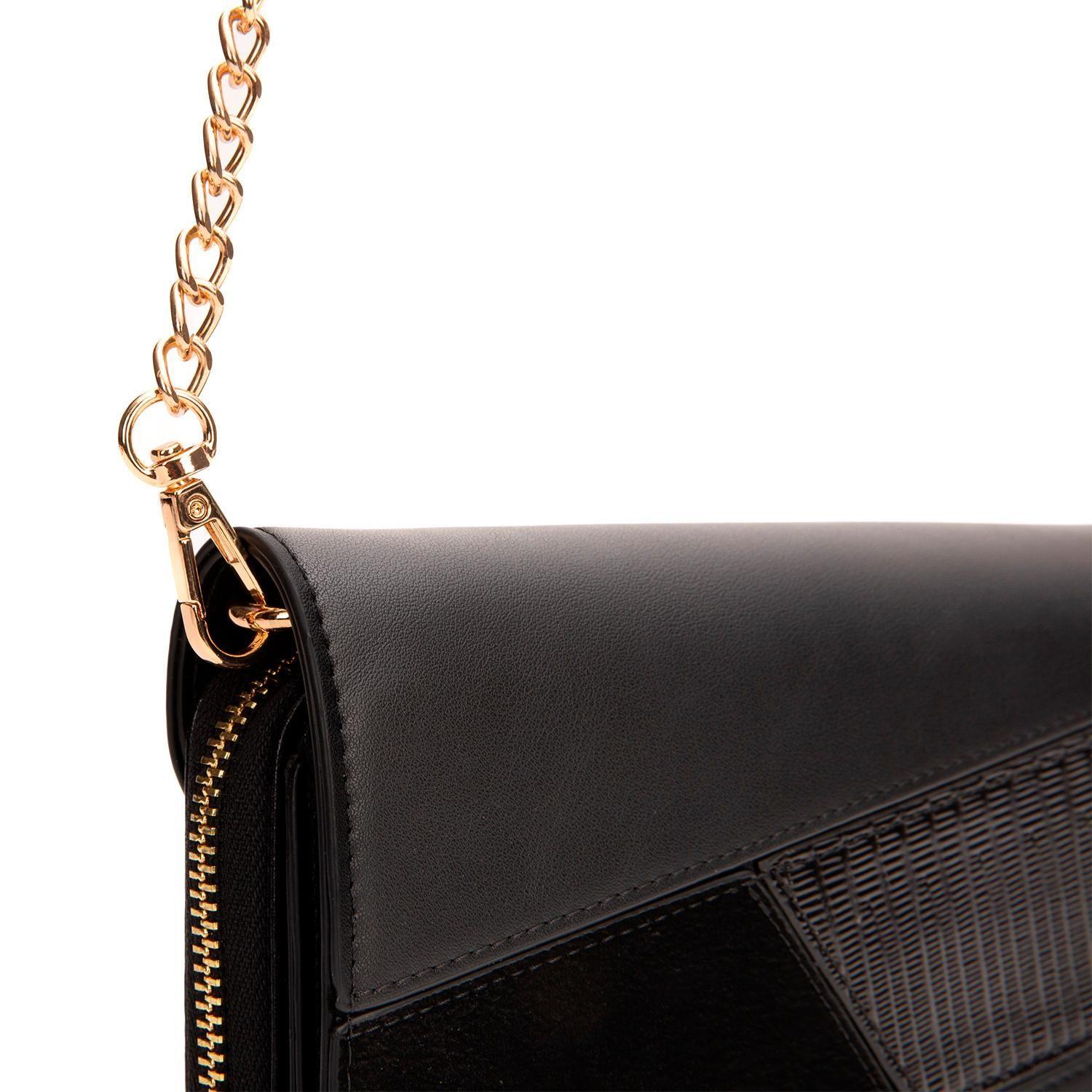 Cartera  Clutch  Gacel  Negro  Car3434-4