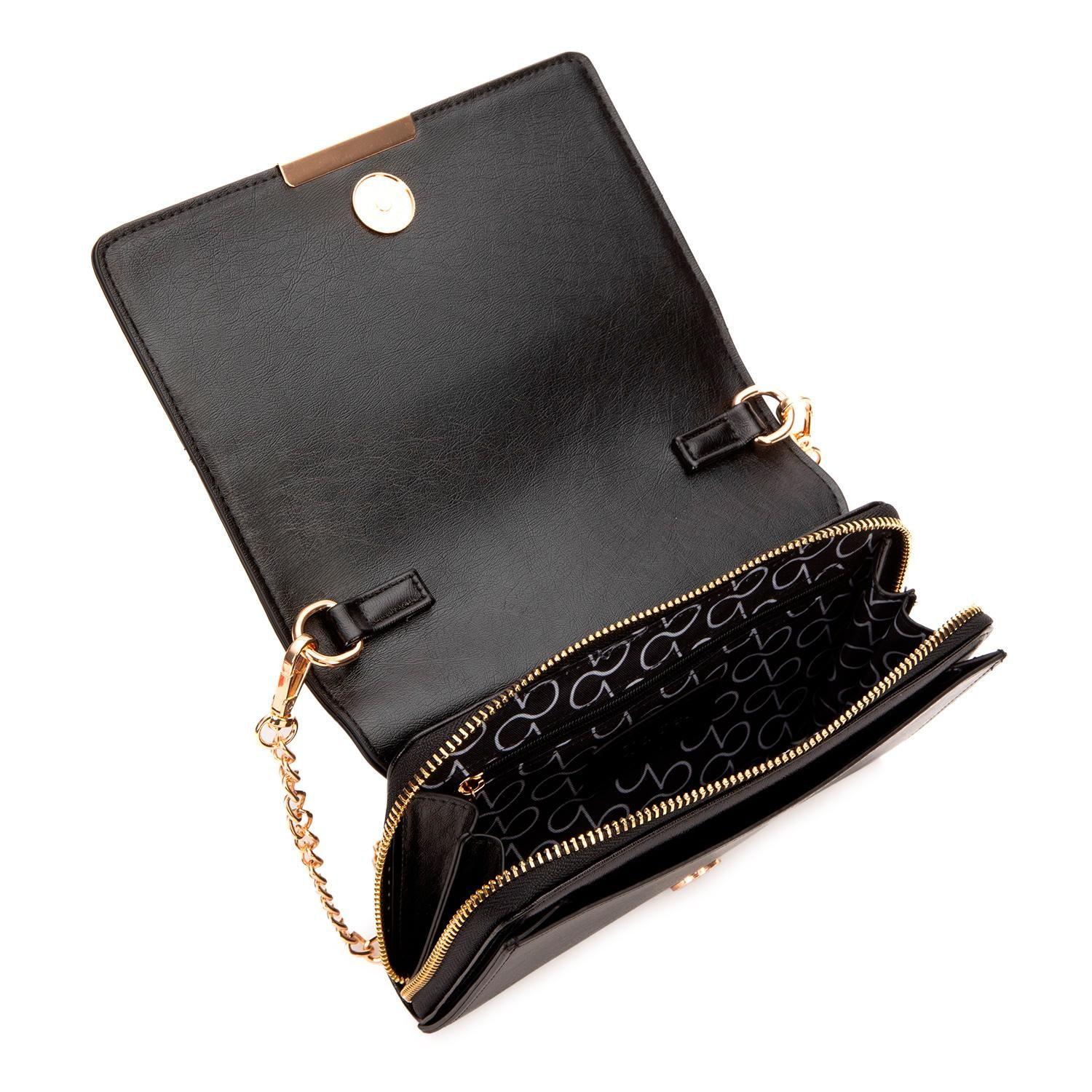 Cartera  Clutch  Gacel  Negro  Car3434-5