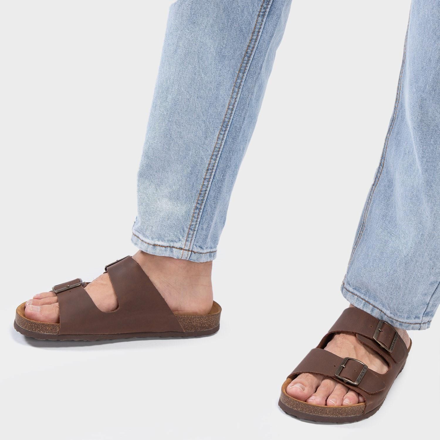 Sandalia Semi Abierta  Quintay  Guante  Chocolate  0034657-1