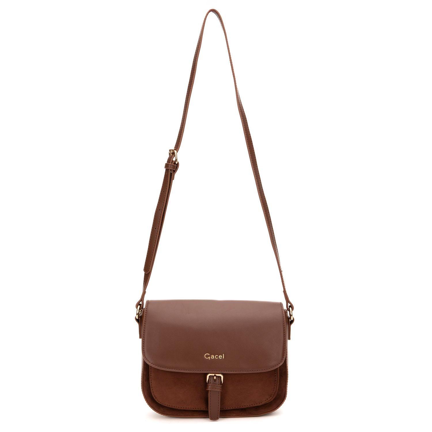 Cartera  Bandolera Grande  Gacel  Chocolate  Car3436-0
