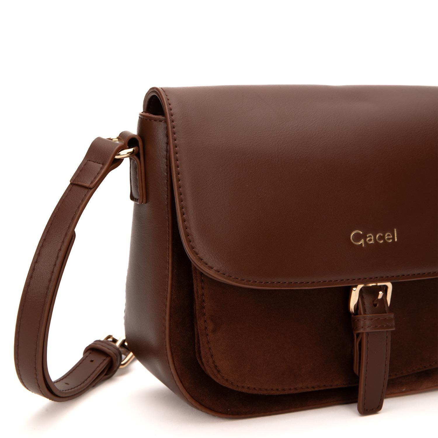 Cartera  Bandolera Grande  Gacel  Chocolate  Car3436-4