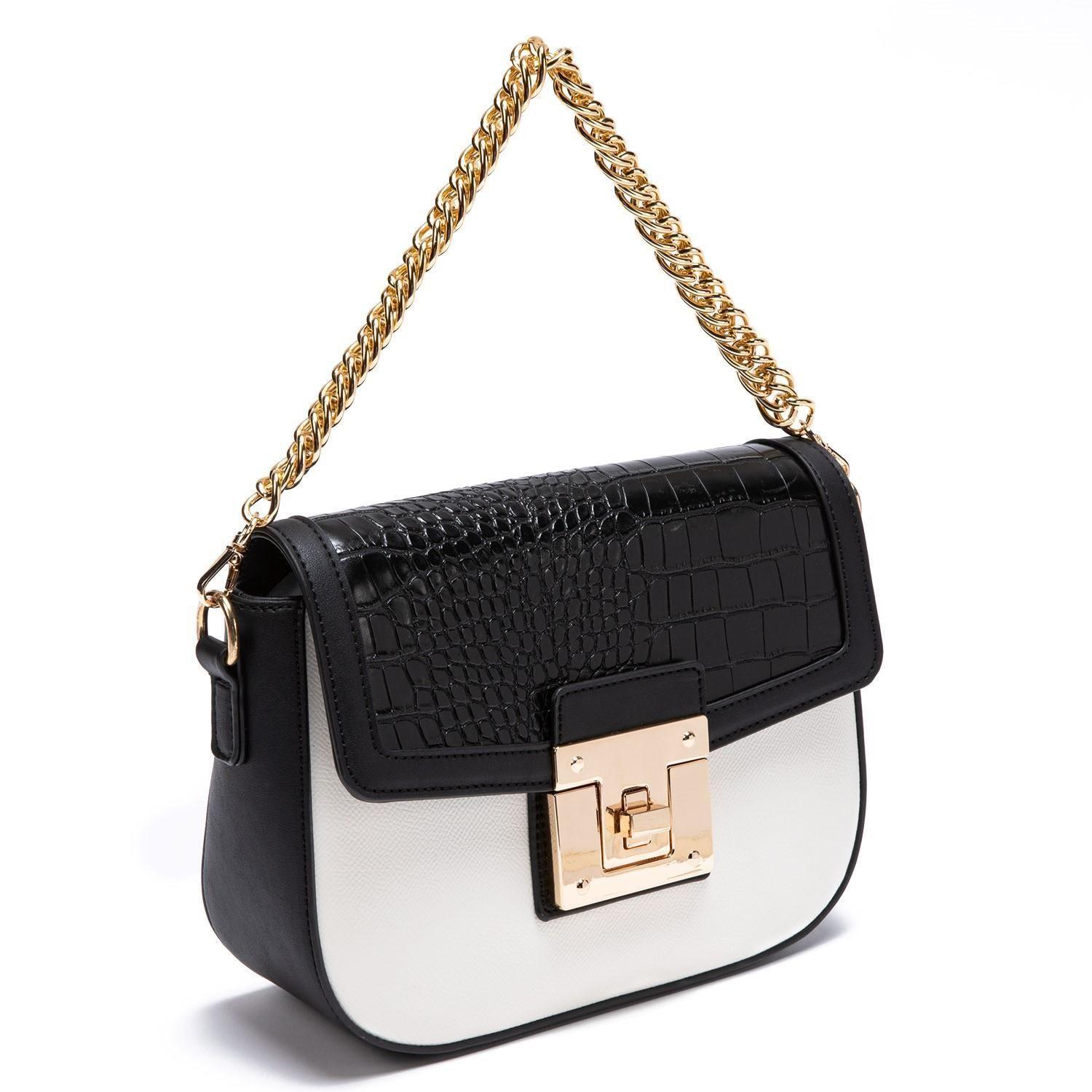 Cartera  Retro Con Tapa  Gacel  Off White  Car2937-2