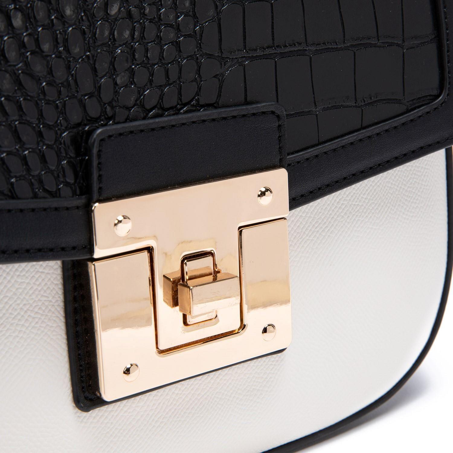 Cartera  Retro Con Tapa  Gacel  Off White  Car2937-3
