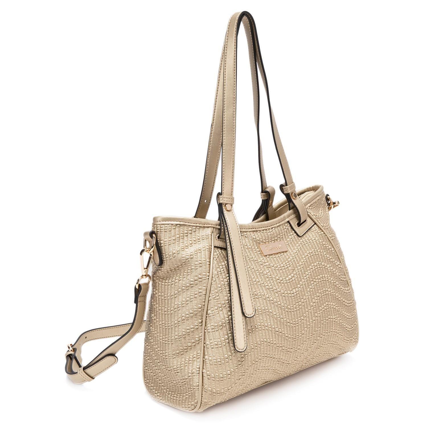 Cartera  Dos Asas  Gacel  Dorado  Car2827-2