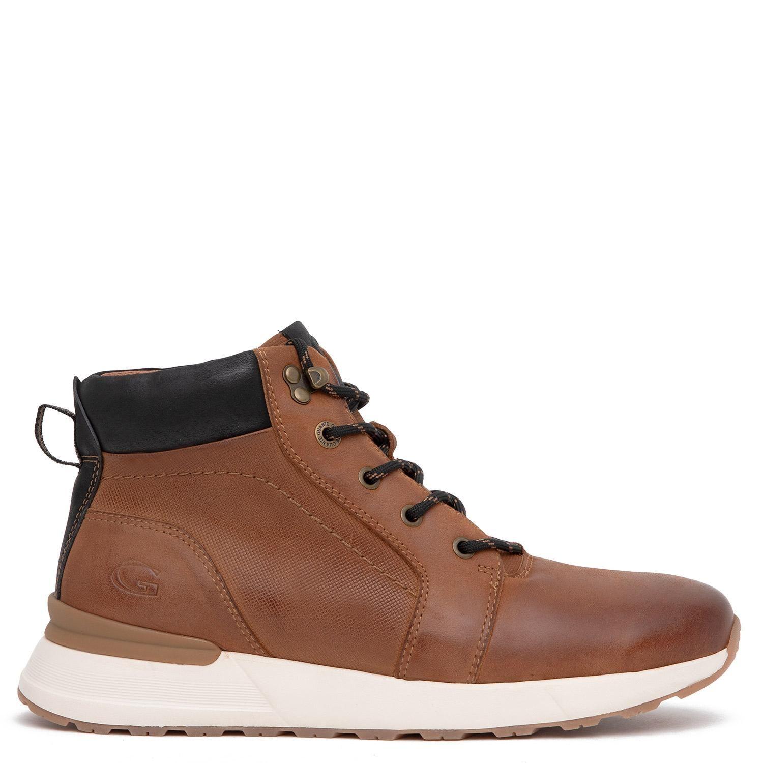 Botin de cuero hombre Guante tostado Kioto-0