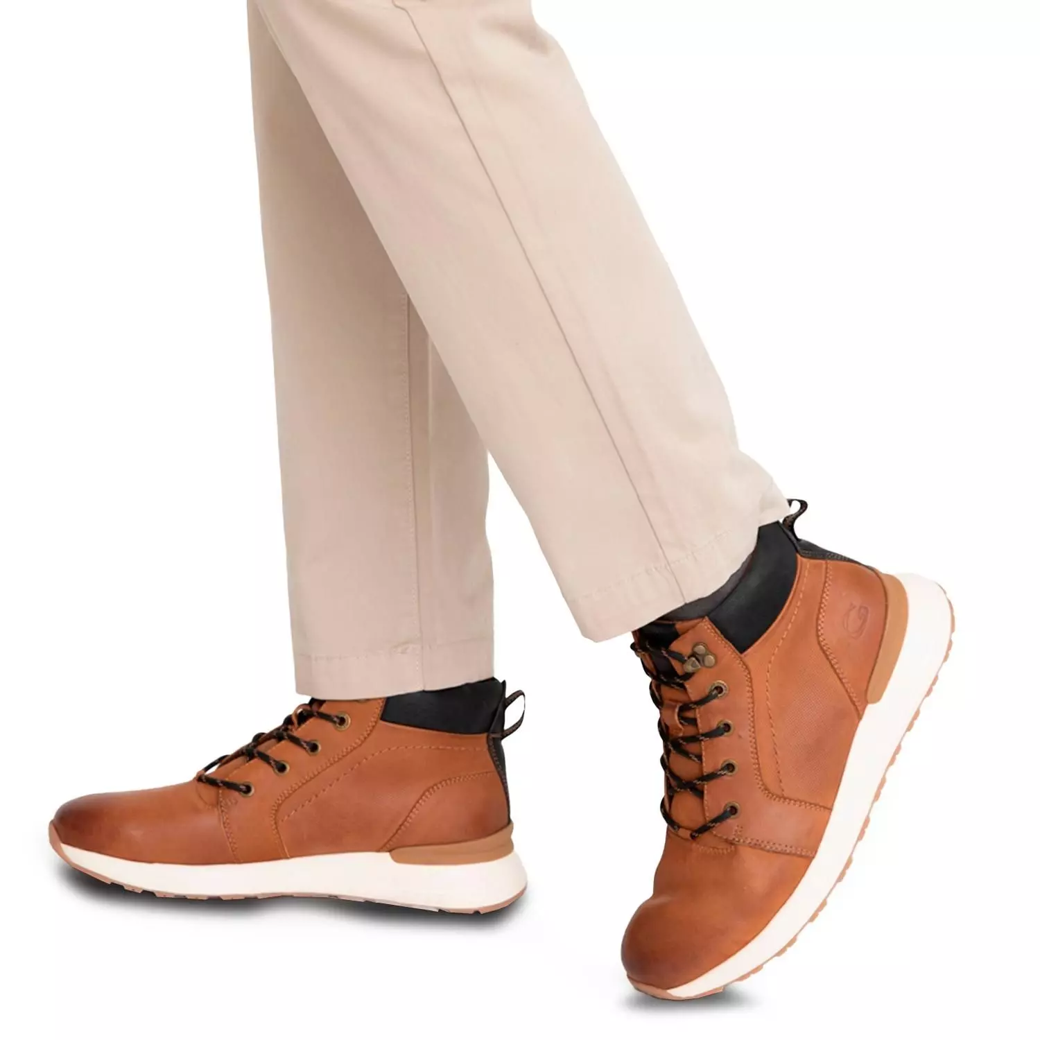 Botin de cuero hombre Guante tostado Kioto-1