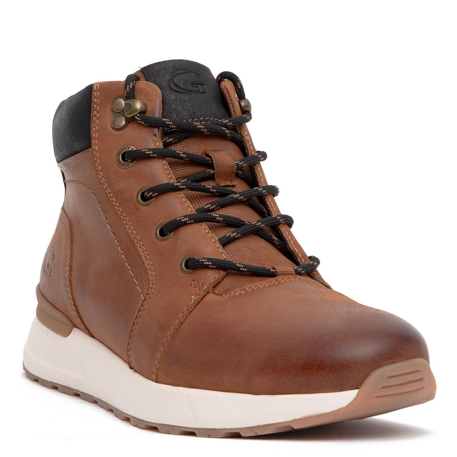 Botin de cuero hombre Guante tostado Kioto-2