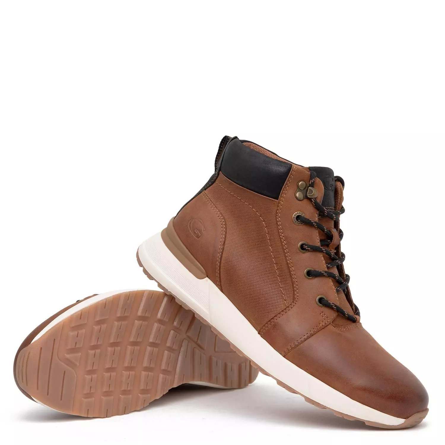 Botin de cuero hombre Guante tostado Kioto-3